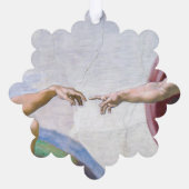 ミケランジェロ – アダムの創造 オーナメントカード (裏面)