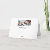 ミケランジェロ – アダムの創造 カード (裏面)