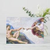 ミケランジェロ – アダムの創造 サンキューカード (スタンド正面)