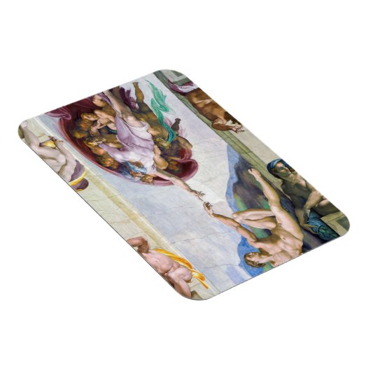 ミケランジェロ - アダムの創造、システィーナ礼拝堂の マグネット (右側)