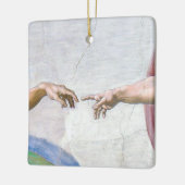 ミケランジェロ – アダムの創造 セラミックオーナメント (左)