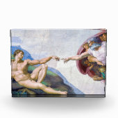 ミケランジェロ – アダムの創造 フォトブロック (正面)