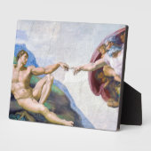 ミケランジェロ – アダムの創造 フォトプラーク (側面)