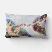 ミケランジェロ – アダムの創造 ランバークッション (裏面)