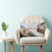 ミケランジェロ – アダムの創造 ランバークッション (椅子)