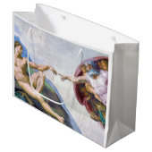 ミケランジェロ – アダムの創造 ラージペーパーバッグ (正面アングル)