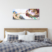 ミケランジェロ - アダムの創造 単体 キャンバスプリント (インサイチュ (寝室))