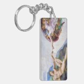 ミケランジェロ - アダムの創造 (孤立した) キーホルダー (正面左)