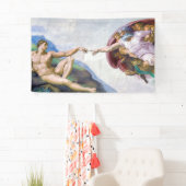 ミケランジェロ – アダムの創造 横断幕 (インサイチュ)