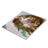 ミケランジェロ「アダムの創造(詳細)」 タイル (側面)