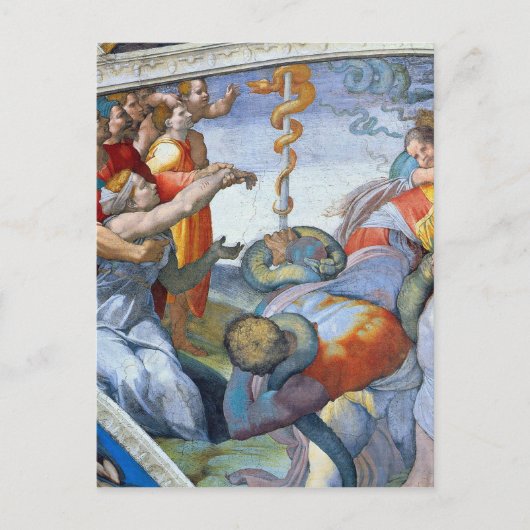 ミケランジェロ・ウンターベルガーによるブロンズ・スネーク ポストカード (正面)