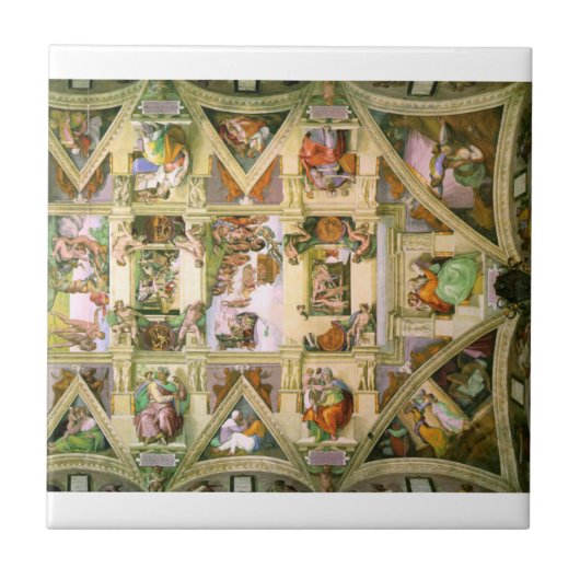 ミケランジェロ – システィンチャペル天井 タイル (正面)