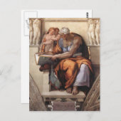 ミケランジェロ:システィーナ礼拝堂の天井:クマエアンシビル ポストカード (正面/裏面)