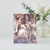 ミケランジェロ・システィーナ礼拝堂の説明詳細 ポストカード (スタンド正面)