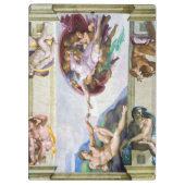 ミケランジェロ – システィーナ礼拝堂アダムの創造 クリップボード (裏面)