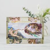 ミケランジェロ – システィーナ礼拝堂アダムの創造 サンキューカード (スタンド正面)