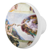 ミケランジェロ – システィーナ礼拝堂アダムの創造 セラミックノブ (右)