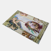 ミケランジェロ – システィーナ礼拝堂アダムの創造 ドアマット (アングル)