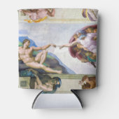 ミケランジェロ – システィーナ礼拝堂アダムの創造 缶クーラー (正面)