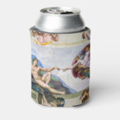 ミケランジェロ – システィーナ礼拝堂アダムの創造 缶クーラー (缶裏面)