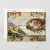 ミケランジェロ・システィーヌ礼拝堂 ポストカード (正面/裏面)