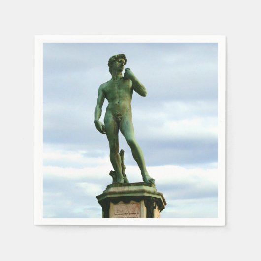 ミケランジェロ・ダビデ2 スタンダードカクテルナプキン (正面)
