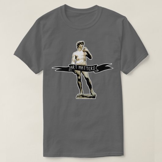 ミケランジェロ・ダビデ・アート・マケーズ Tシャツ (デザイン正面)