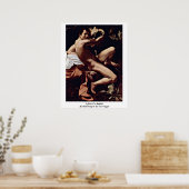 ミケランジェロ・ダ・カラヴァッジョによる洗礼者の聖ヨハネ ポスター (キッチン)