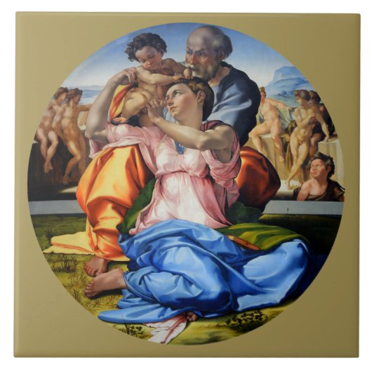 ミケランジェロ・ドニ・トンド・ドニ・マドナ タイル (正面)