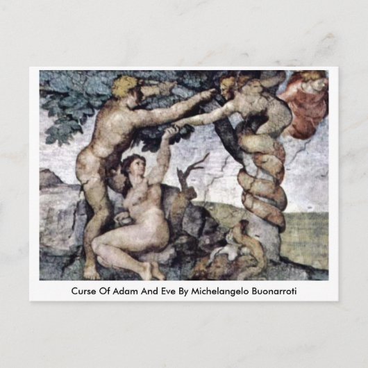 ミケランジェロ・ブオナロティの呪い ポストカード (正面)