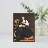 ミケランジェロ・メリシによるアレクサンドリアの聖キャサリン ポストカード (スタンド正面)