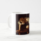 ミケランジェロ・メリシ・ダ・カラヴァッジョのナルキッス コーヒーマグカップ (正面左)