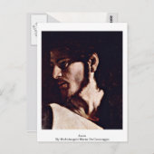 ミケランジェロ・メリージ・ダ・カラヴァッジョによるキリスト ポストカード (正面/裏面)