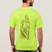 ミケランジェロ・ロレンツォ・デ・メディチ墓、私のスケッチ Tシャツ (裏面)