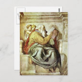 ミケランジェロ：預言者ゼカリヤ ポストカード (正面/裏面)