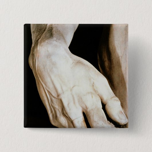 ミケランジェロBuonarroti 1501-04年著デイヴィッド 缶バッジ (正面)