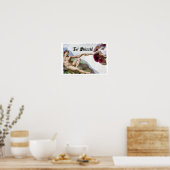 ミケランジェロShizzleの男の拳バンプの作成 ポスター (キッチン)