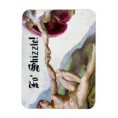 ミケランジェロShizzleの男の拳バンプの作成 マグネット (縦)