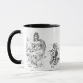 ミケランジェロTitianおよびRaphael (11のoz) マグカップ (左)