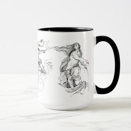 ミケランジェロTitianおよびRaphael (15oz) マグカップ (右)