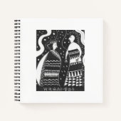 ミケーネインスパイアアギリシャ母&ドーターノートブック ノートブック (正面)