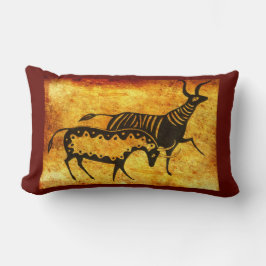 ミケーネインスパイアギリアの地球トーン牛の枕 ランバークッション