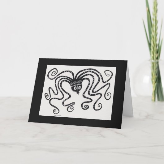 ミケーネインスパイアギリカのタコ折りカード サンキューカード (正面)