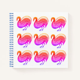 ミケーネインスパイアギリカラフルア鳥類手帳 ノートブック