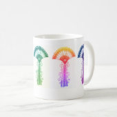 ミケーネインスパイアギリカラフルクの花 コーヒーマグカップ (正面右)