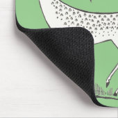 ミケーネインスパイアギリク緑ヤギのマウスパッド マウスパッド (コーナー)