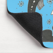 ミケーネインスパイアギリク青い魚のマウスパッド マウスパッド (コーナー)