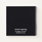 ミケーネインスパイアギリシア鹿ノート ノートブック (裏面)