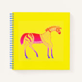 ミケーネインスパイアギリシカラフルャホース手帳 ノートブック (正面)