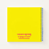 ミケーネインスパイアギリシカラフルャホース手帳 ノートブック (裏面)